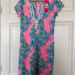 Lilly Pulitzer Pink and Blue Floral Dress